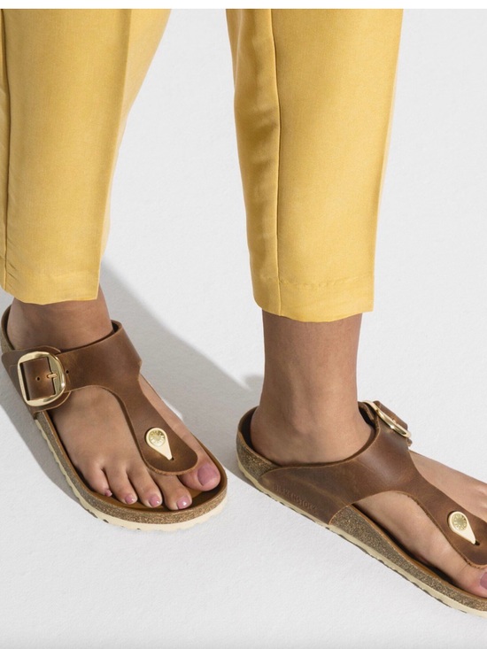 Birkenstock Shoes - birkenstock gizeh big buckle cognac